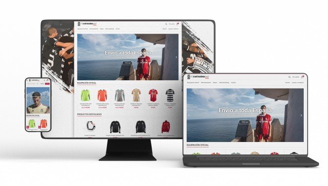 El FC Cartagena lanza nueva tienda online y nueva página web 1 662x372a 01110953imagen tiendaonline