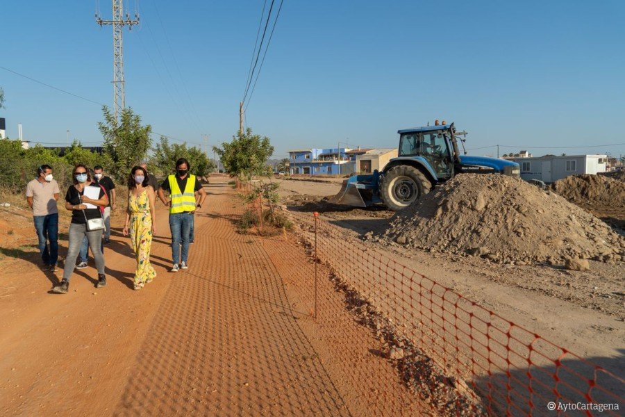 Avanzan a buen ritmo las obras de urbanización de los accesos al futuro colegio de La Aljorra 1 Avanzan a buen ritmo las obras de urbanización de los accesos al futuro colegio de La Aljorra