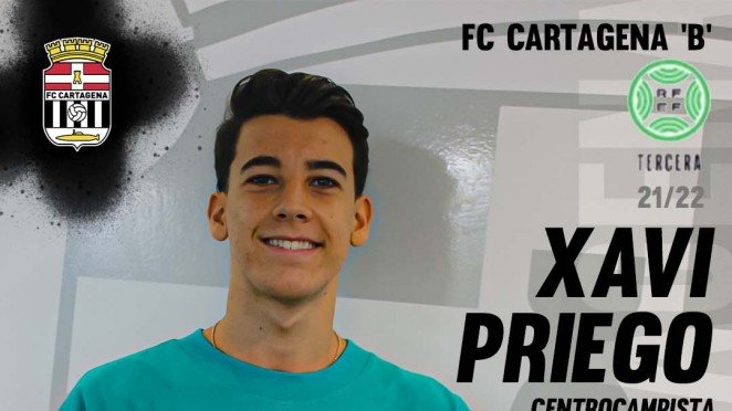 Xavi Priego, calidad para el centro del campo del FC Cartagena ‘B’ 1 Xavi Priego, calidad para el centro del campo del FC Cartagena ‘B’