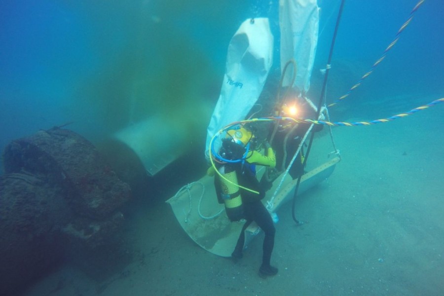 Concluyen las obras de reparación del emisario submarino de Cabo de Palos