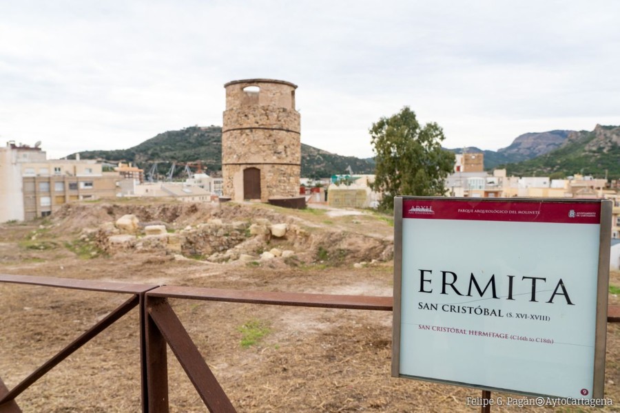 Patrimonio Arqueológico contrata la redacción de un proyecto para recuperar el Molino-Ermita de San Cristóbal