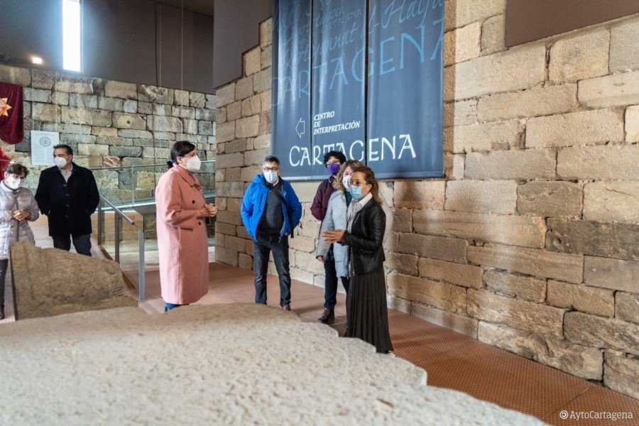 Las ménsulas del Castillo de la Concepción ya lucen en su nueva ubicación 1 Las ménsulas del Castillo de la Concepción ya lucen en su nueva ubicación