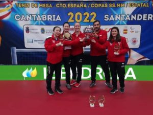 Las chicas del UCAM Cartagena de TENIS de Mesa se acaban de proclamar Campeonas de la Copa de la Reina 1