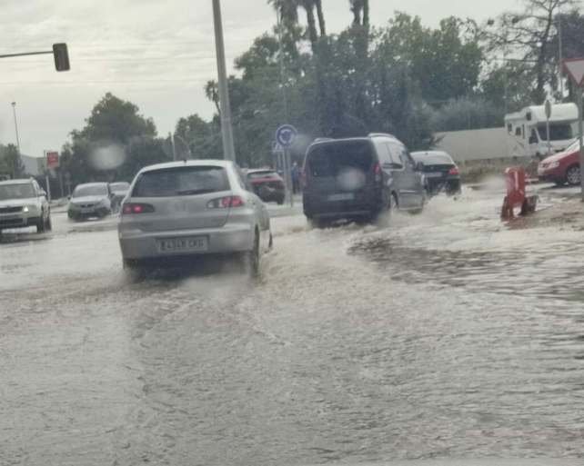 Las breves lluvias siembran el caos en la zona norte reafirmando la incapacidad y desprecio del PP a los barrios y diputaciones de Cartagena 5 N301 antiguo helipuerto Santa Ana
