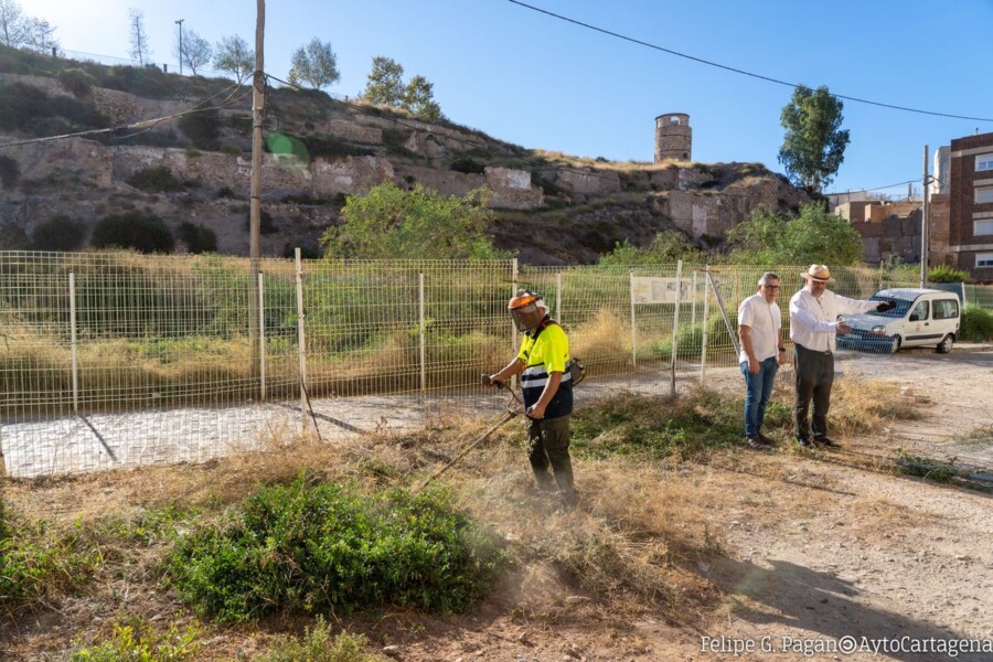 Trabajos de limpieza y conservaci�n preventiva de yacimientos arqueol�gicos en la Morer�a Baja