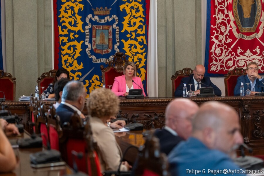 Pleno extraordinario del Ayuntamiento de Cartagena celebrado el 26 de septiembre.